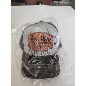 Best Dad Worlds The Man Myth Legend Trucker Hat Gray Black Mesh Snapback Cap